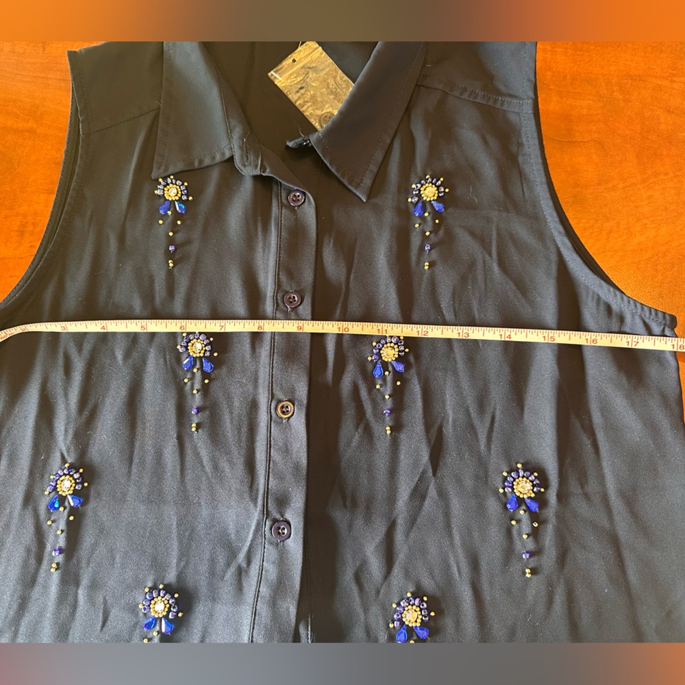 Embellished Sleeveless Top